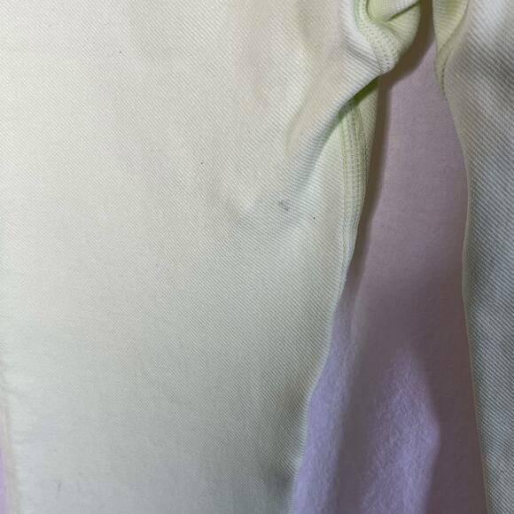 Bo and Tee High Rise Crop Neon Green Leggings NEW Logo on Leg Size XS Petite - Picture 6 of 11